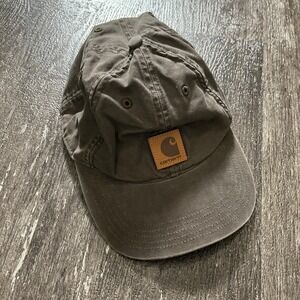 Carhartt Cap Hat Brown Adjustable Canvas Workwear Casual Mens